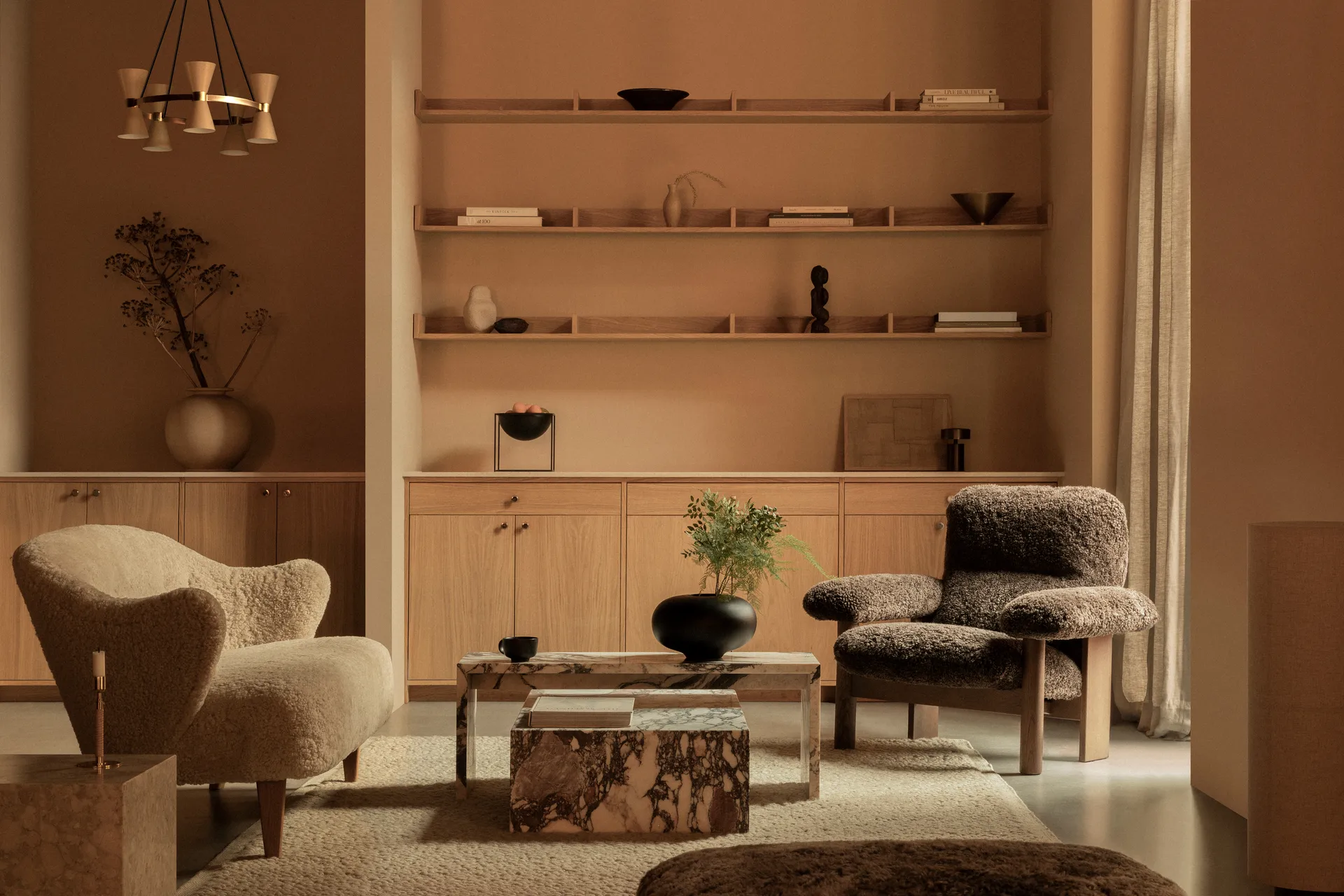 Plinth soffbord, multi, rose, low Audo Copenhagen