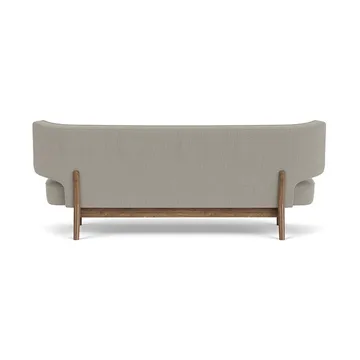 Radiohus soffa - Re-wool 218-valnöt, läderknappar, 2-sits - Audo Copenhagen