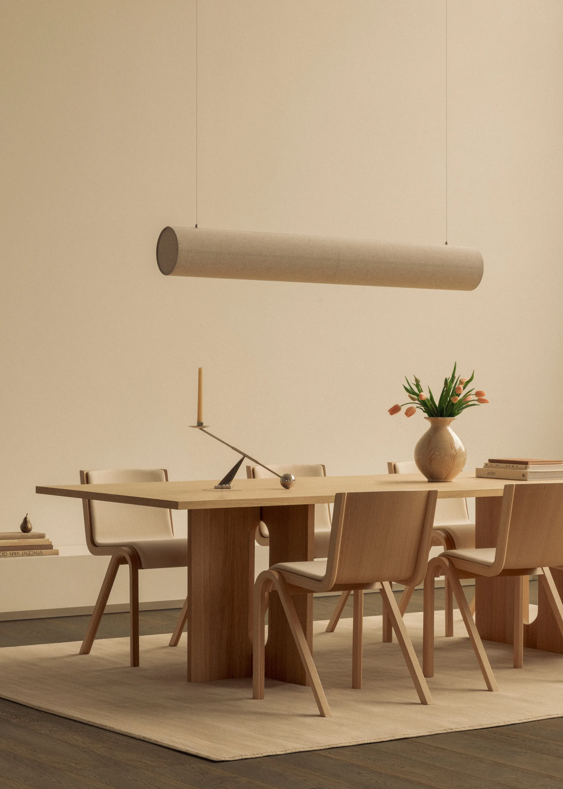Ready stol framsidesklädd, Black oak-Baru 0570 Red Audo Copenhagen