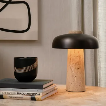 Reverse bordslampa 30 cm - Travertin-bronsad mässing - Audo Copenhagen