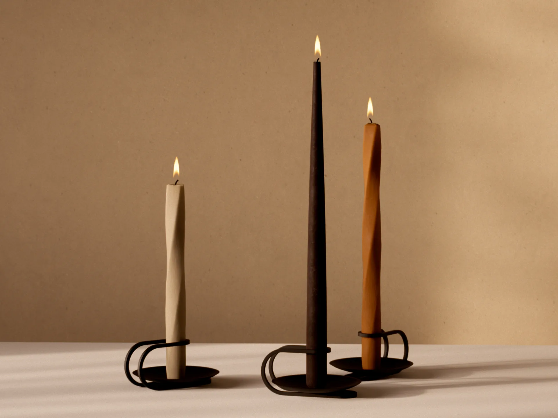 Spire ljus 38 cm 6-pack, Ivory Audo Copenhagen