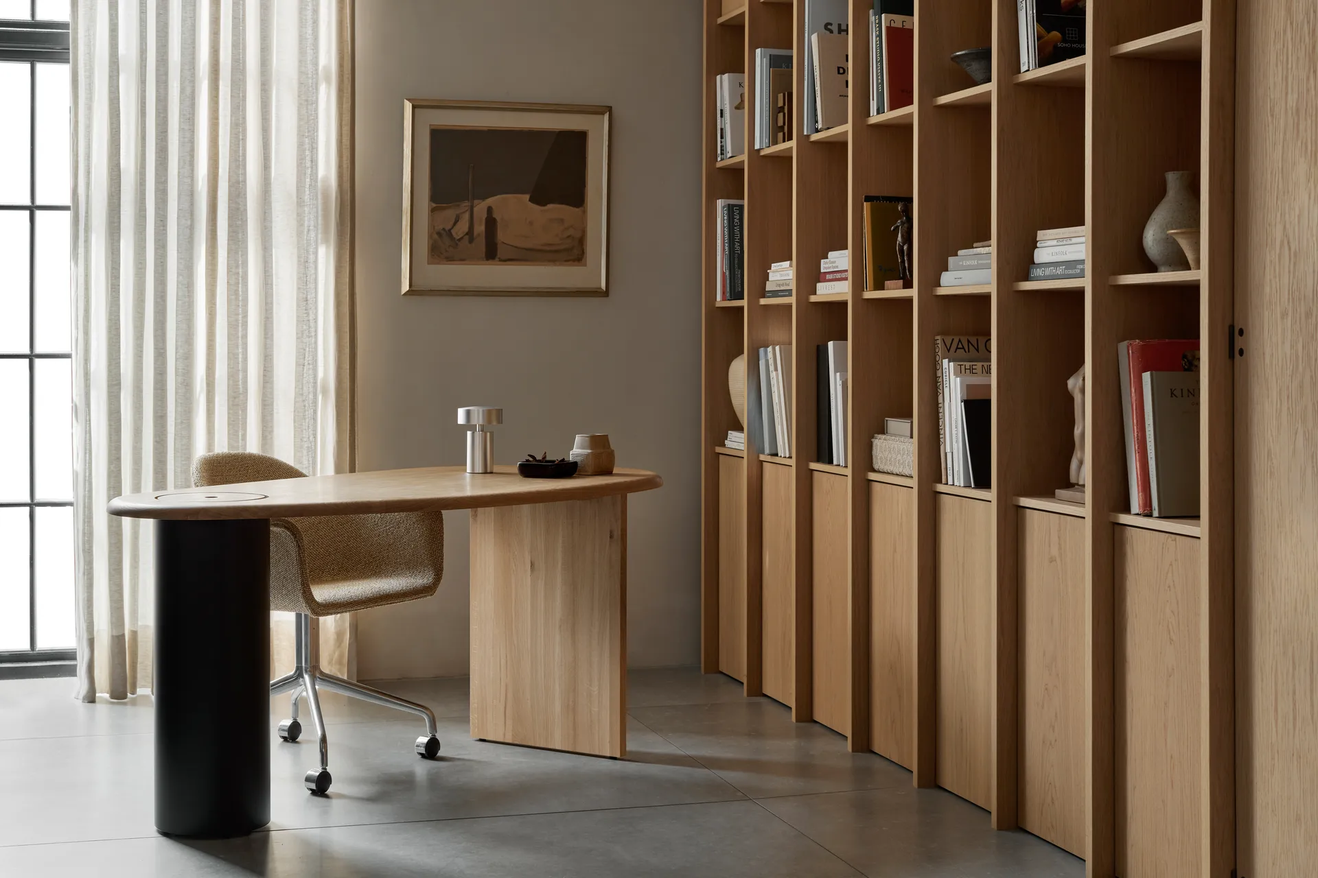 The Eclipse desk skrivbord, Natural Oak Audo Copenhagen