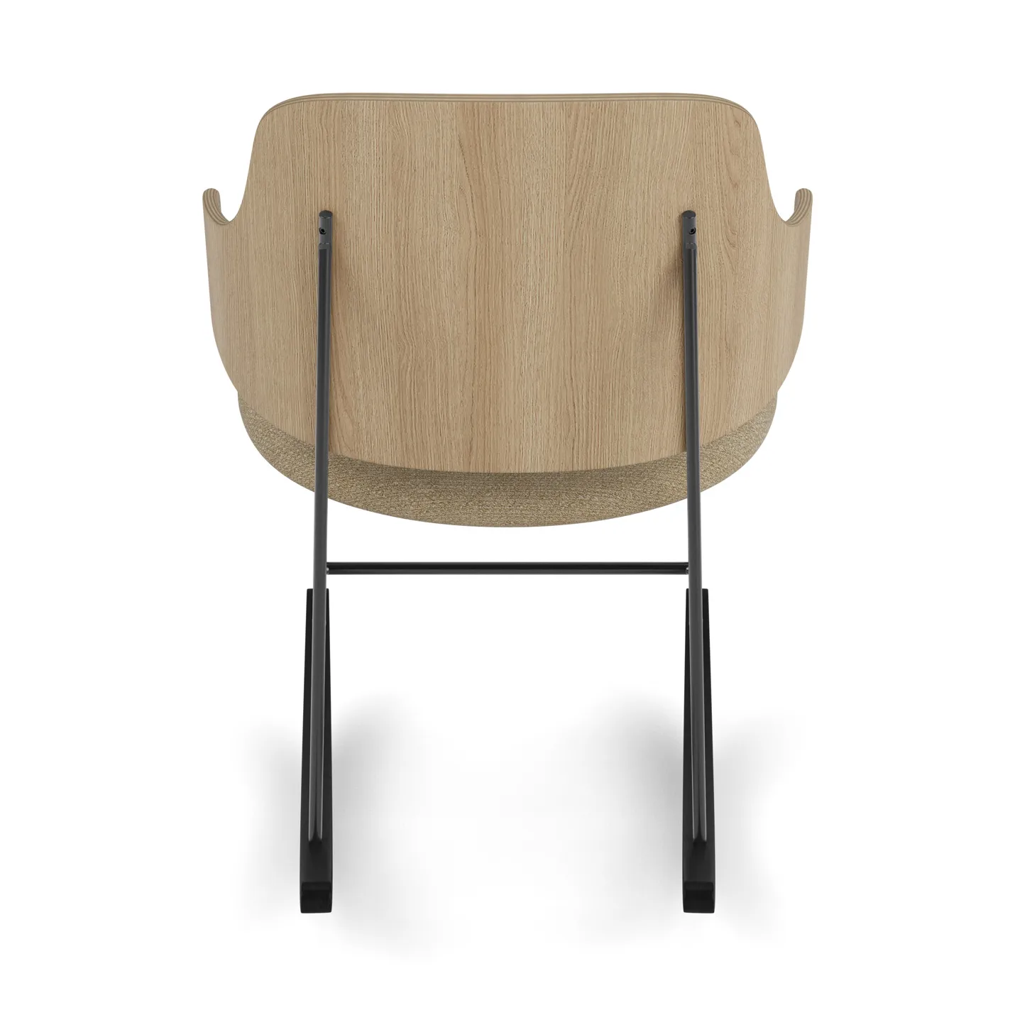 The Penguin gungstol klädd sits, Natural oak-Audo Bouclé 02 Audo Copenhagen