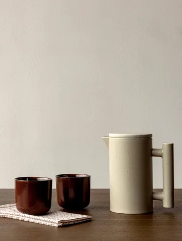 Yana kaffekanna 1 liter - Grey glazed - Audo Copenhagen