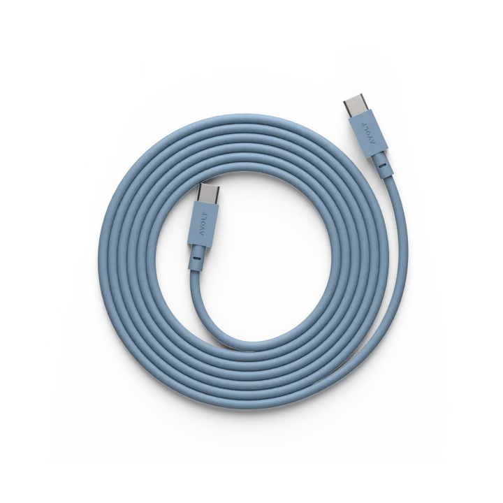 Cable 1 USB-C till USB-C laddningskabel 2 m - Shark blue - Avolt