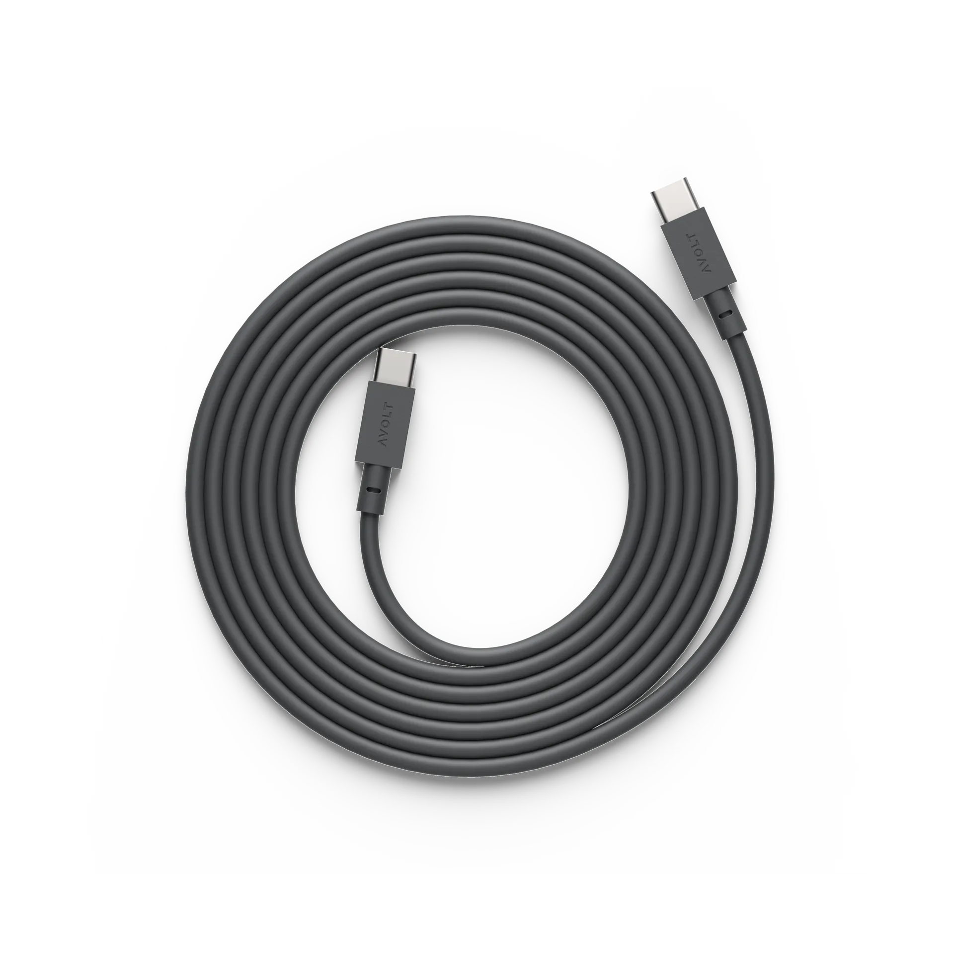 Cable 1 USB-C till USB-C laddningskabel 2 m, Stockholm black Avolt