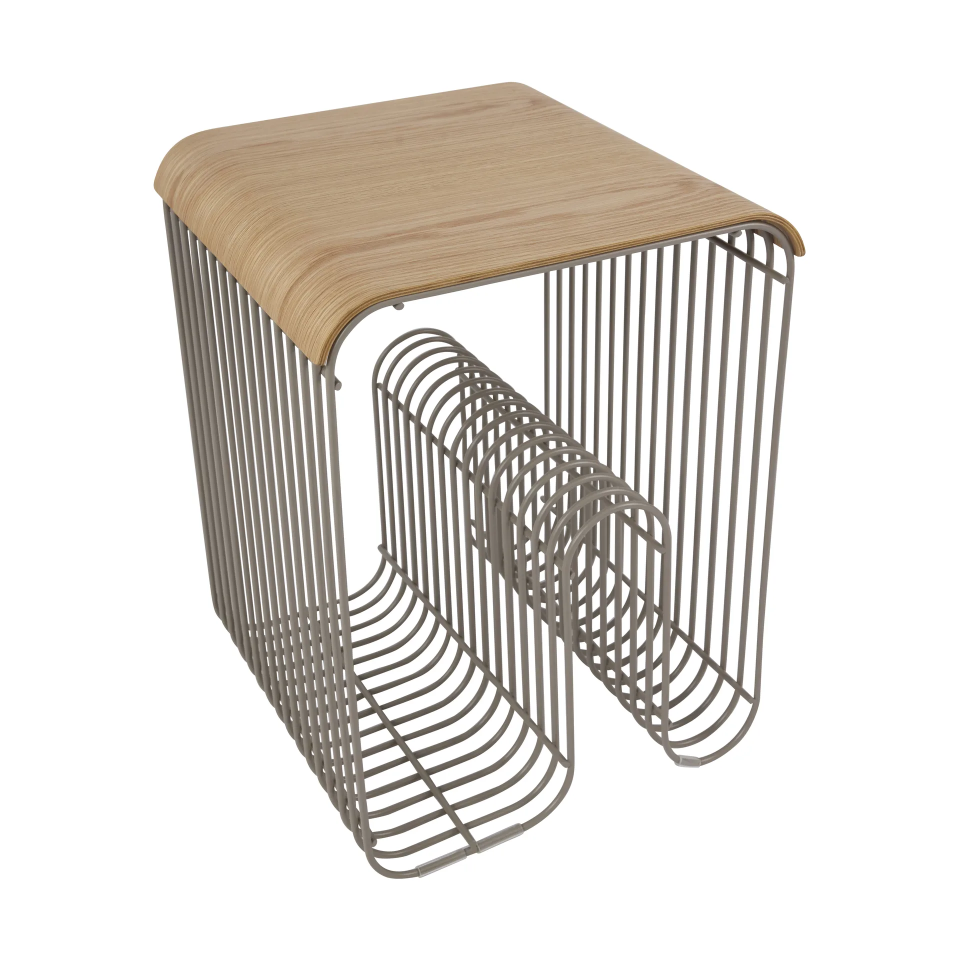 Curva bricka/toppanel till Curva pall 33 cm, Ek AYTM