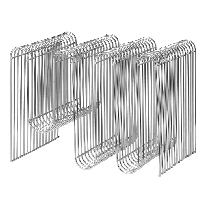Curva tidningsställ - Silver - AYTM