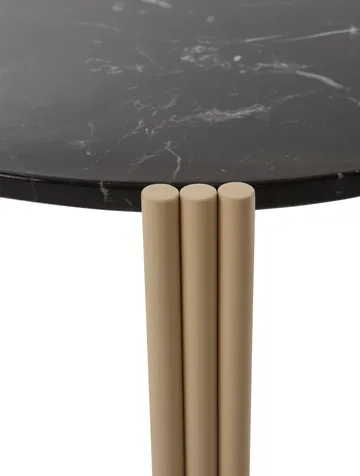 Tribus soffbord Ø80 cm - Light Sand-black - AYTM