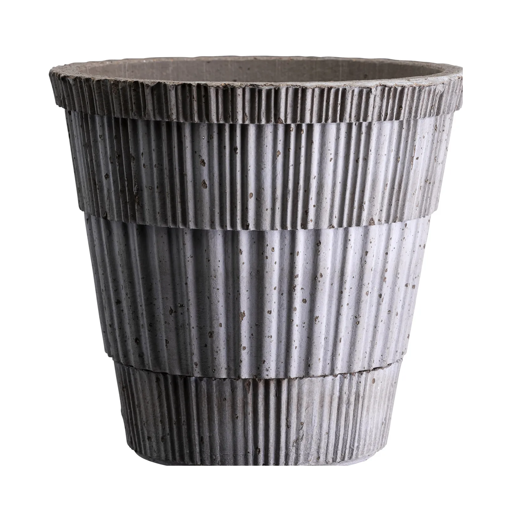 Atlas raw kruka med fat, Grey, Ø25 cm Bergs Potter