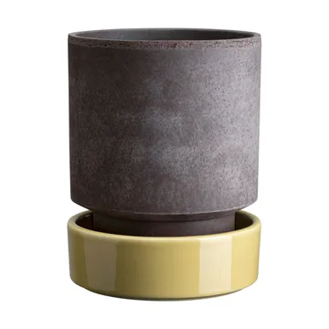 Hoff kruka - Ø14 cm, Raw Grey-Pale Yellow - Bergs Potter