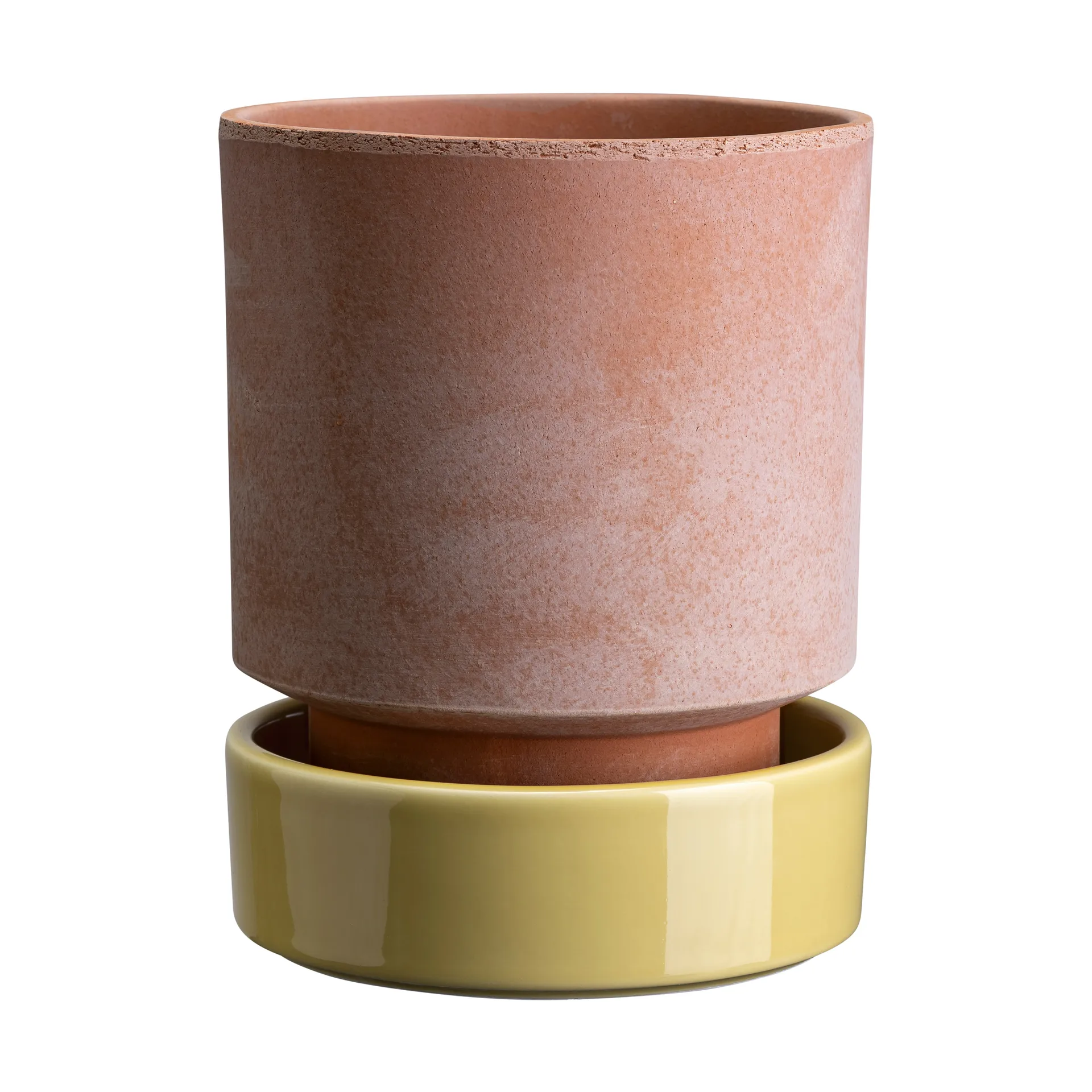 Hoff kruka, Ø14 cm, Raw Rosa-Pale Yellow Bergs Potter
