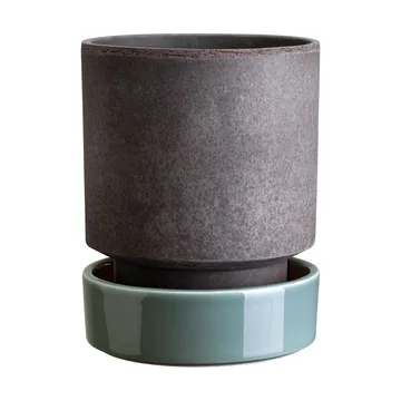 Hoff kruka - Ø16 cm, Raw Grey-Misty Blue - Bergs Potter
