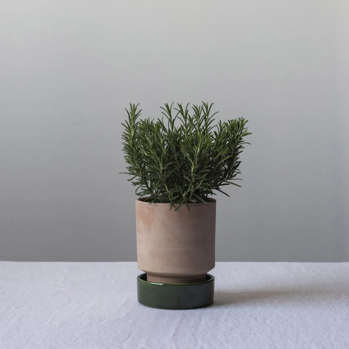Hoff kruka, Ø16 cm, Raw Rosa-Emerald Green (rosa-grön) Bergs Potter