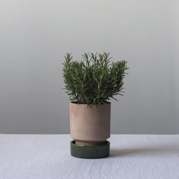 Hoff kruka - Ø16 cm, Raw Rosa-Emerald Green (rosa-grön) - Bergs Potter