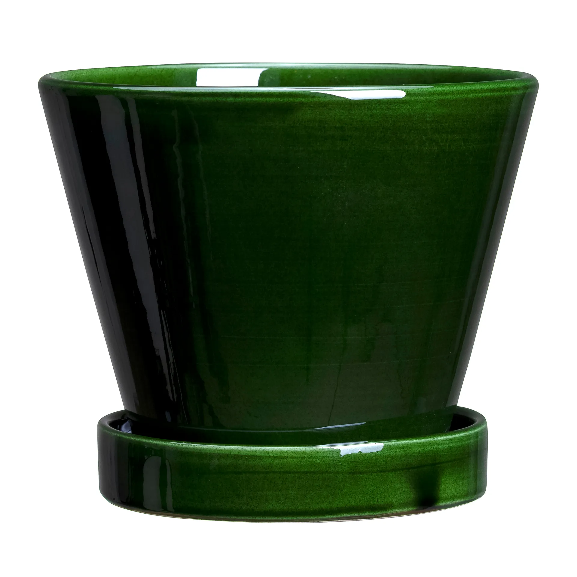 Julie kruka glaserad Ø17 cm, Green emerald Bergs Potter