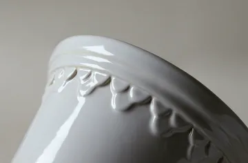 Köpenhamn kruka glaserad - Mineral White (vit), Ø16 cm - Bergs Potter