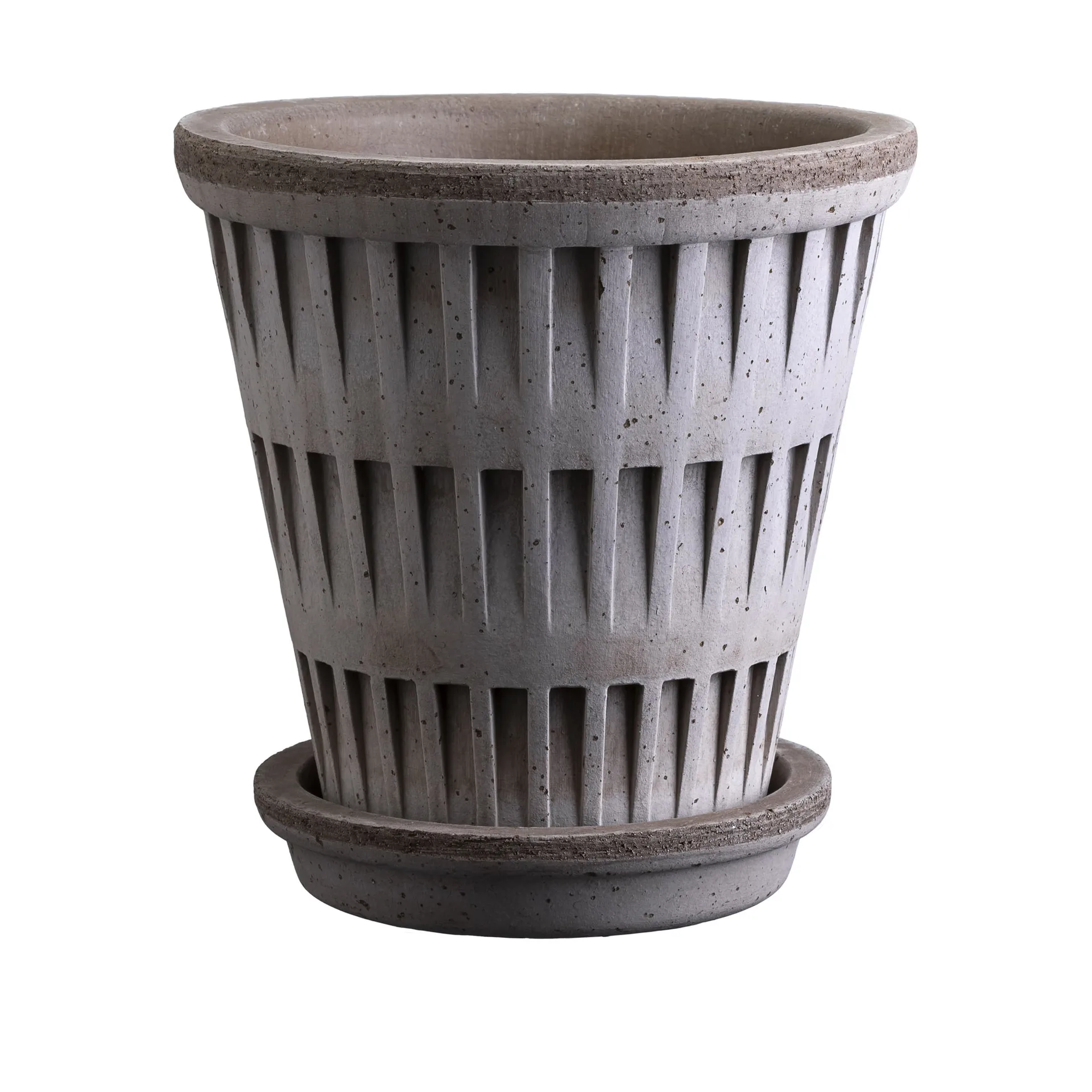 Pantheon raw kruka, Grey, Ø12 cm Bergs Potter