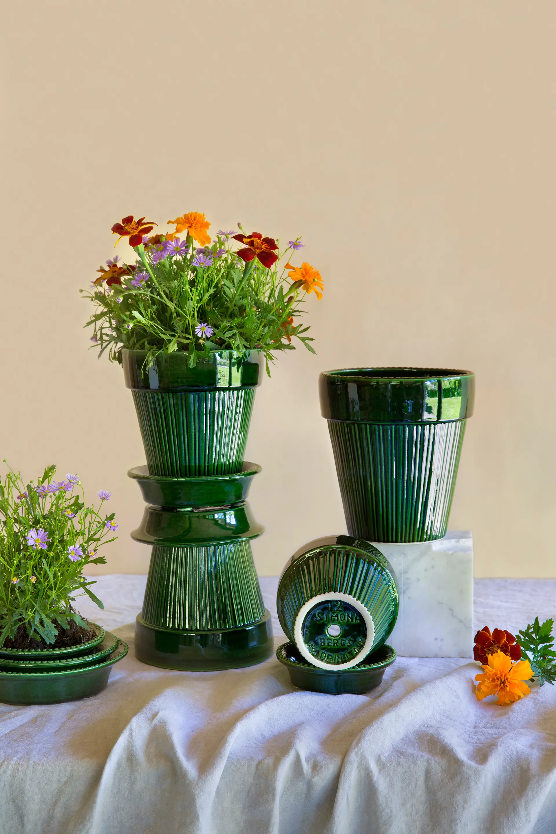 Simona kruka glaserad Ø18 cm, Green Bergs Potter