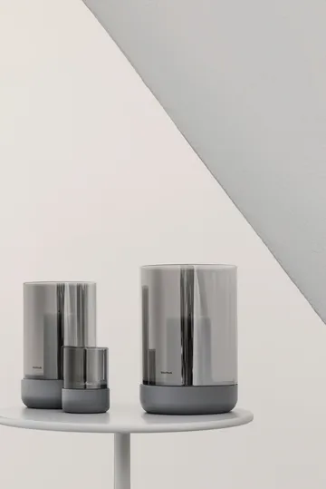 Calma ljuslykta Ø10 cm - Steel grey - blomus