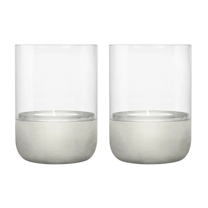 Calma ljuslykta Ø7 cm 2-pack - Light grey - blomus