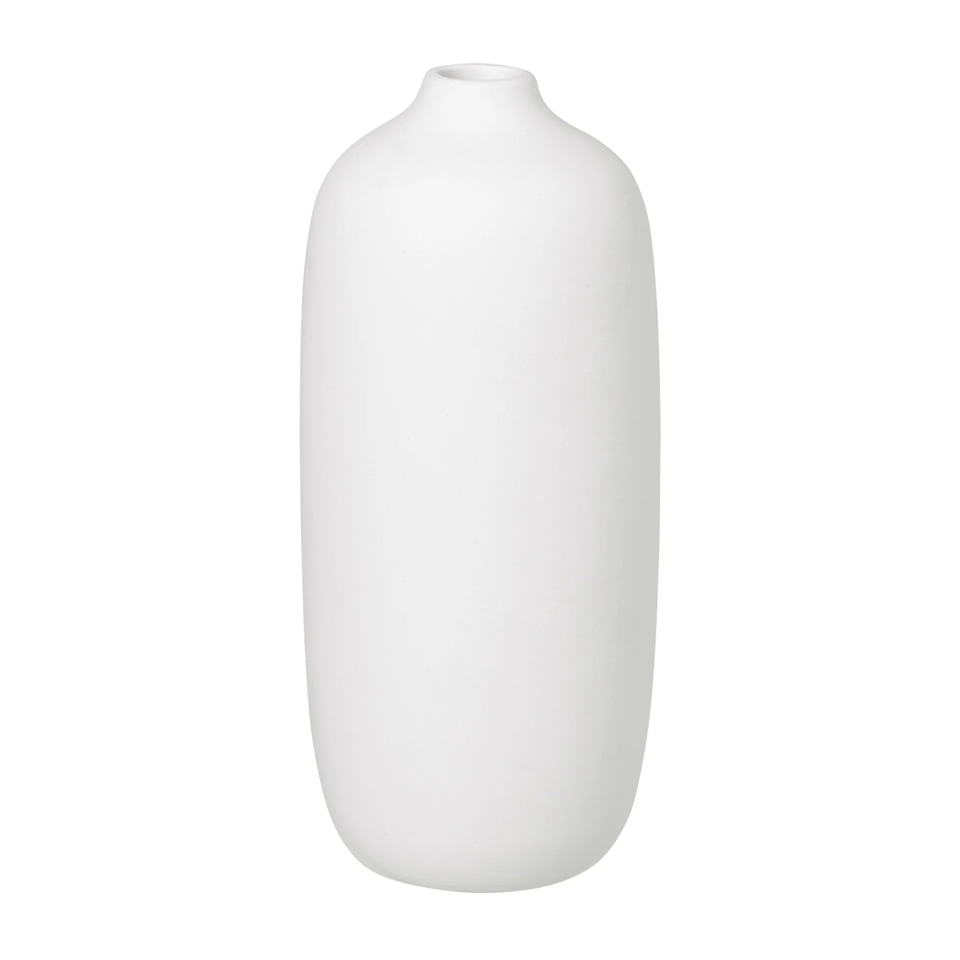 Ceola vas 18 cm, Vit blomus