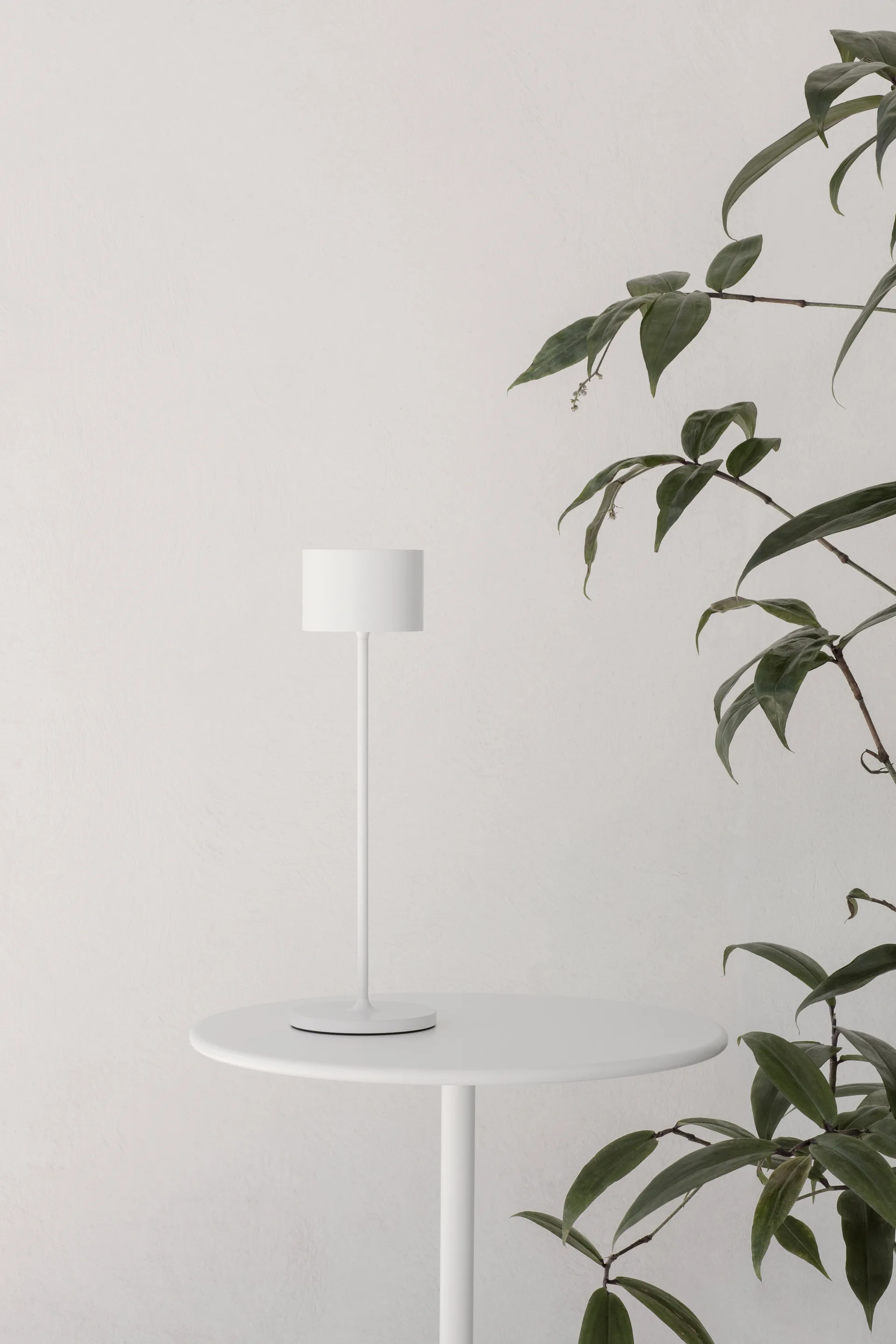 Farol portabel LED-lampa 33 cm, Vit blomus