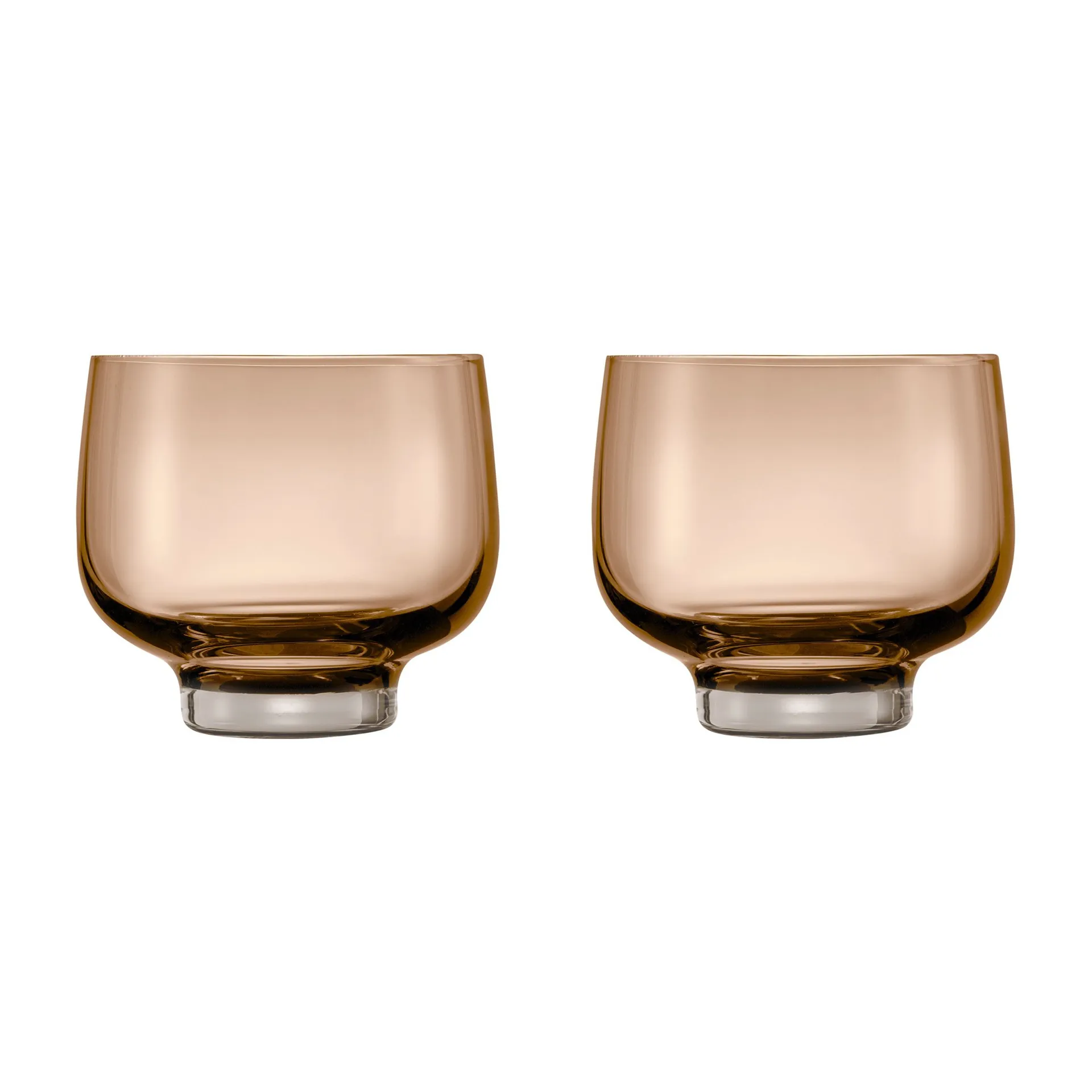 Flow tumblerglas 22 cl 2-pack, Coffee blomus