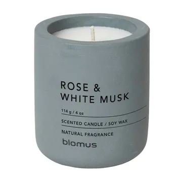 Fraga doftljus 24 timmar - Rose & White Musk-Flintstone - blomus
