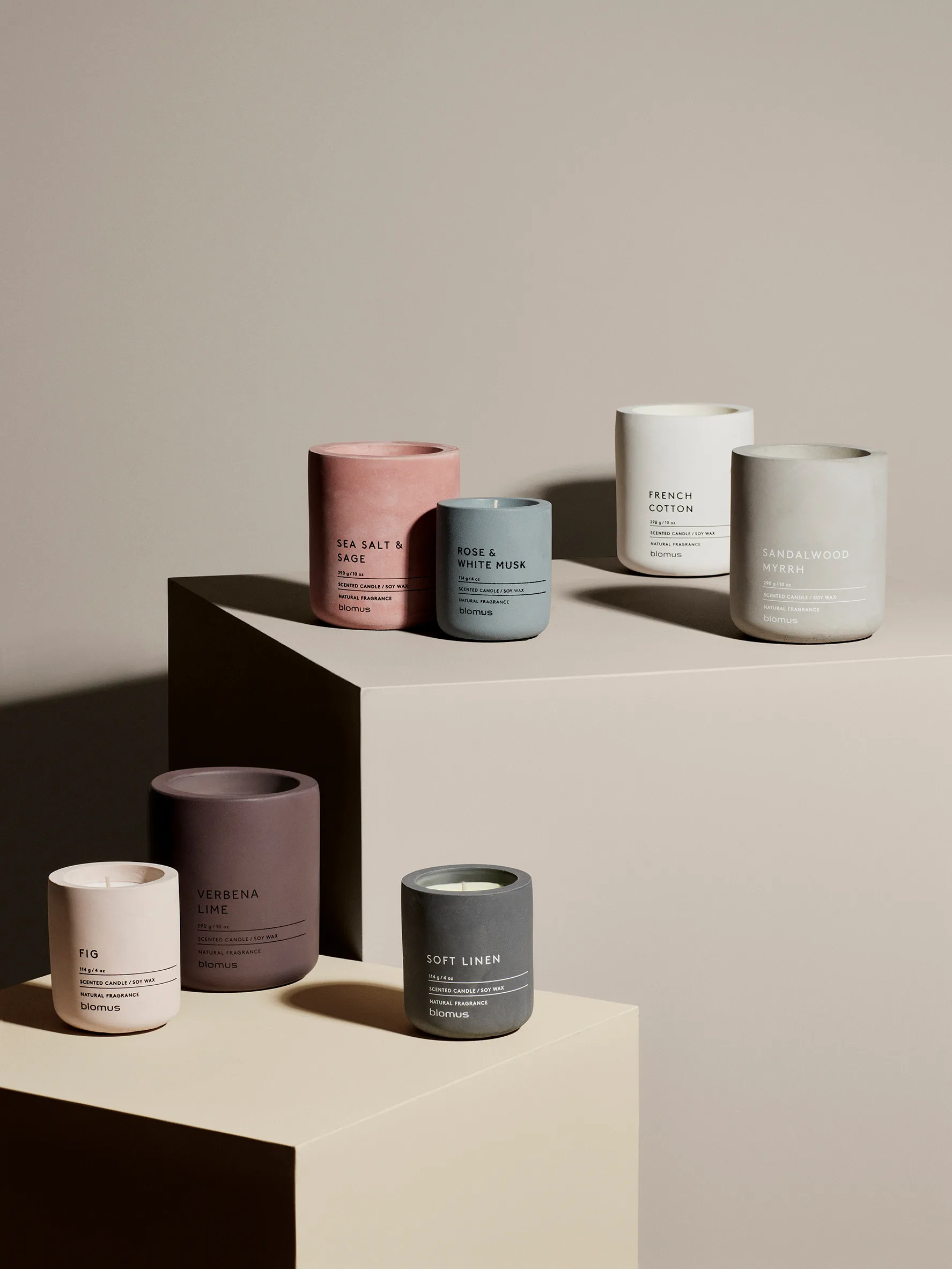 Fraga doftljus 55 timmar, Sea salt & Sage-Withered Rose blomus