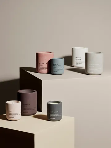 Fraga doftljus 55 timmar - Sea salt & Sage-Withered Rose - blomus