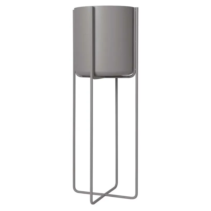 Kena kruka på ben M h80,5 cm Ø29 cm - Steel gray (mörkgrå) - blomus