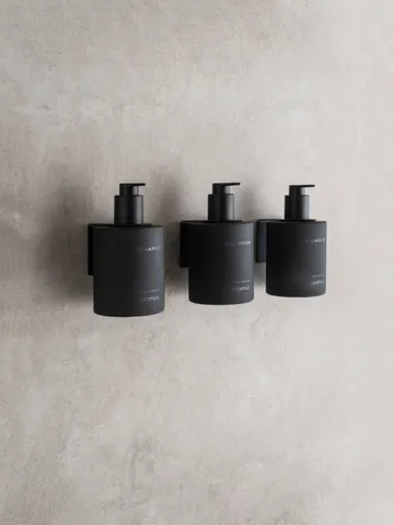 Kirei glasflaskor inkl vägghållare 3-pack - Smoke, monteras med skruv - blomus