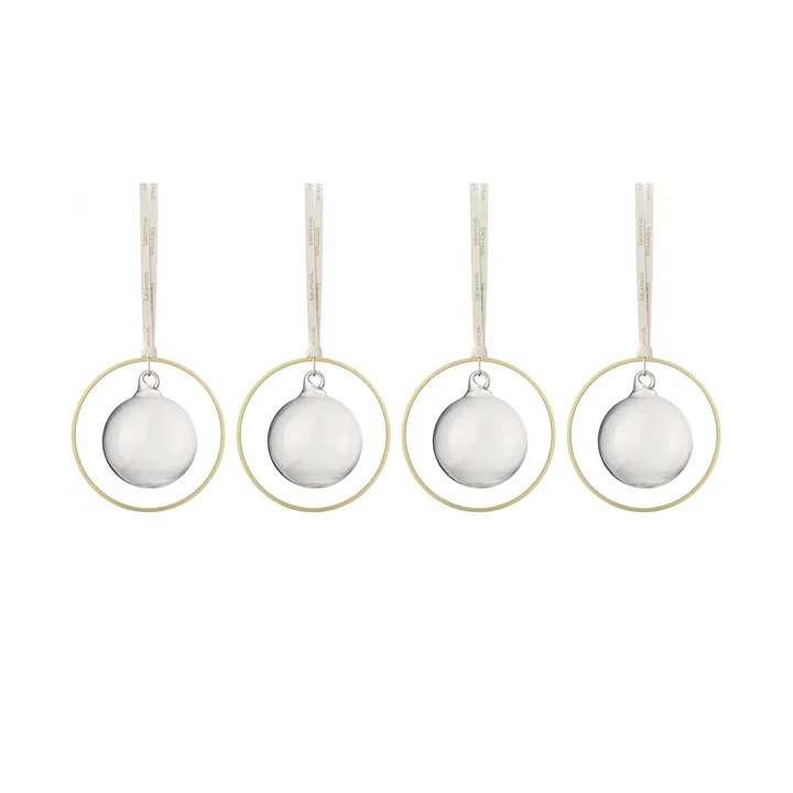 KITAI julgranskula 8,5 cm 4-pack - Clear - blomus