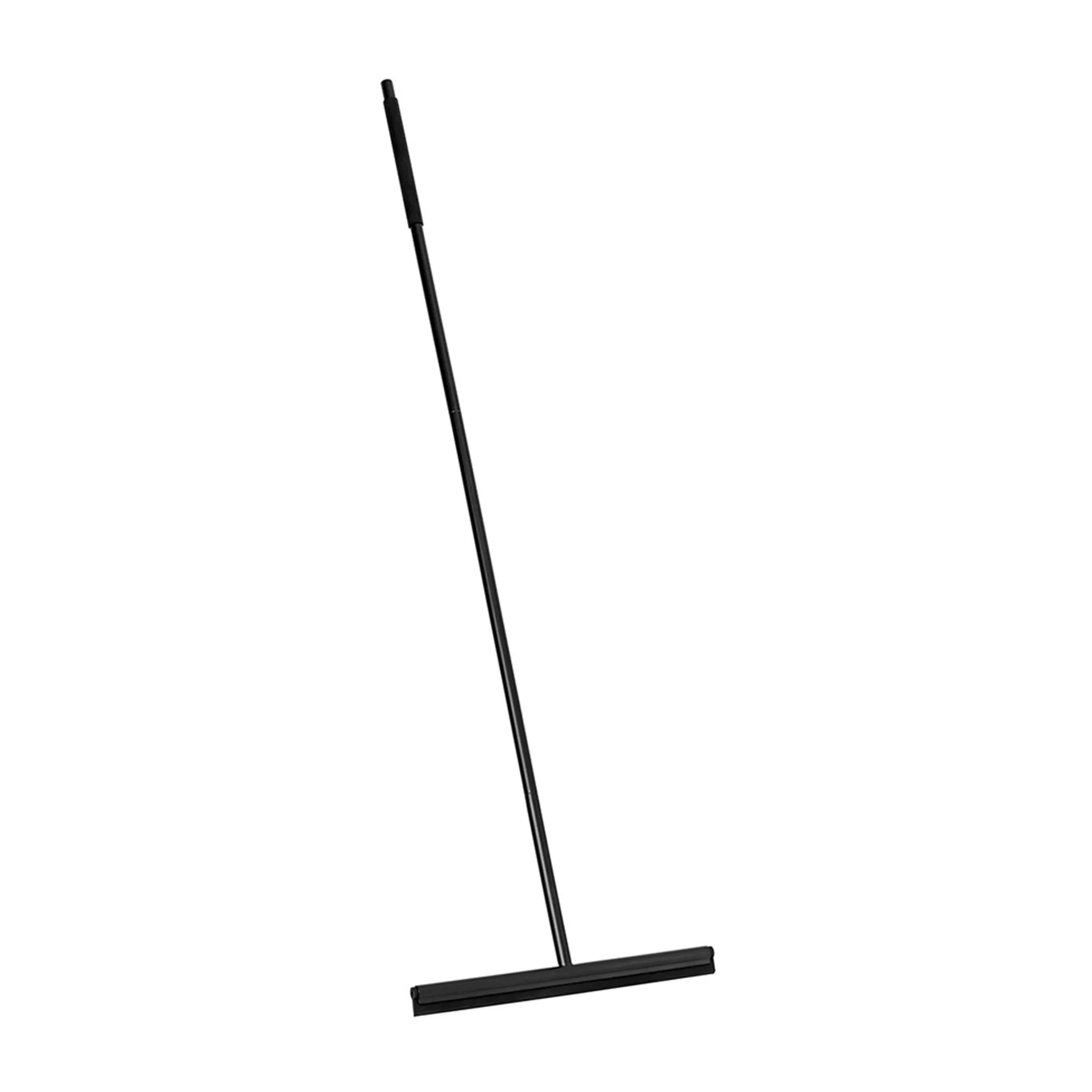 Modo golvskrapa med hållare, Svart blomus