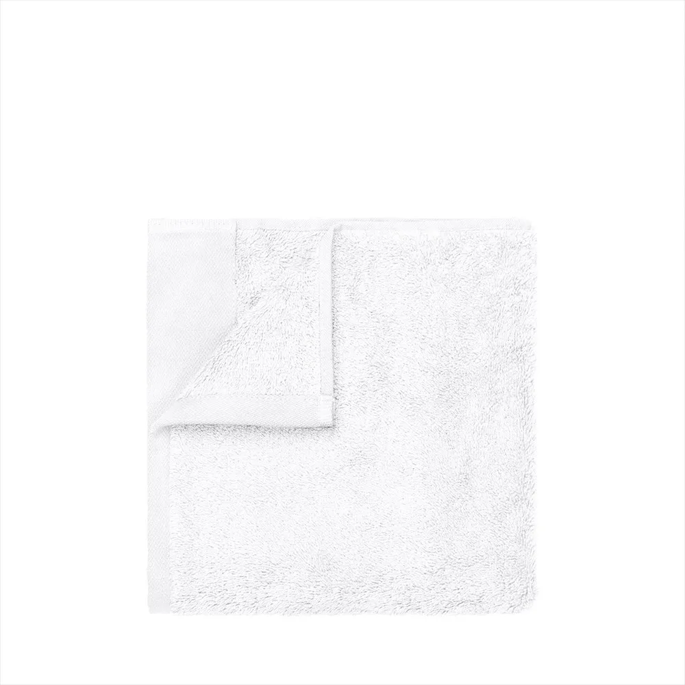 Riva handduk 50x100 cm, Vit blomus