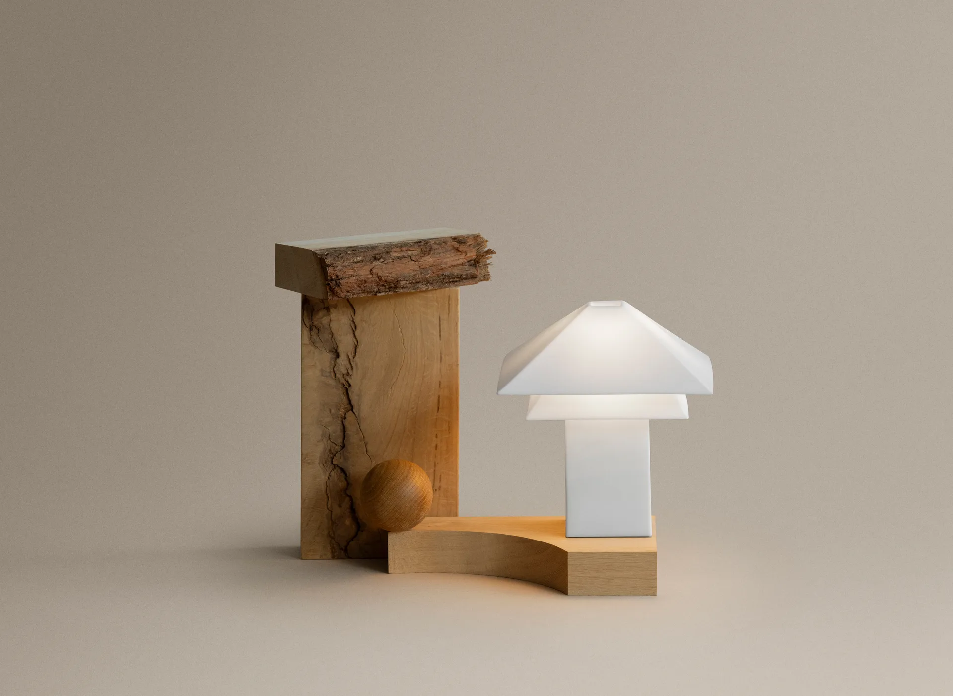 Sanaka bordslampa portabel, White blomus