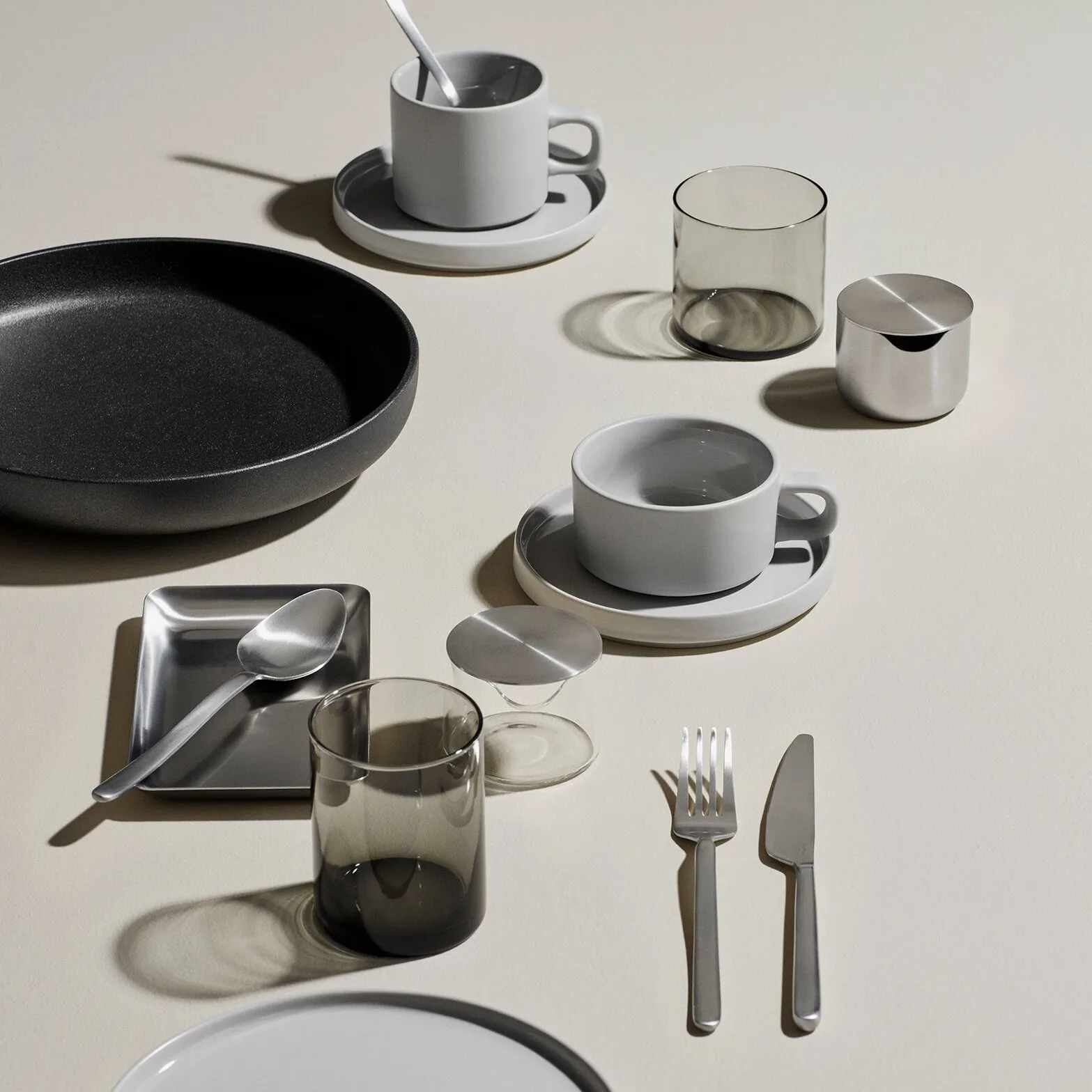 STELLA bestickset silver, 16 delar blomus