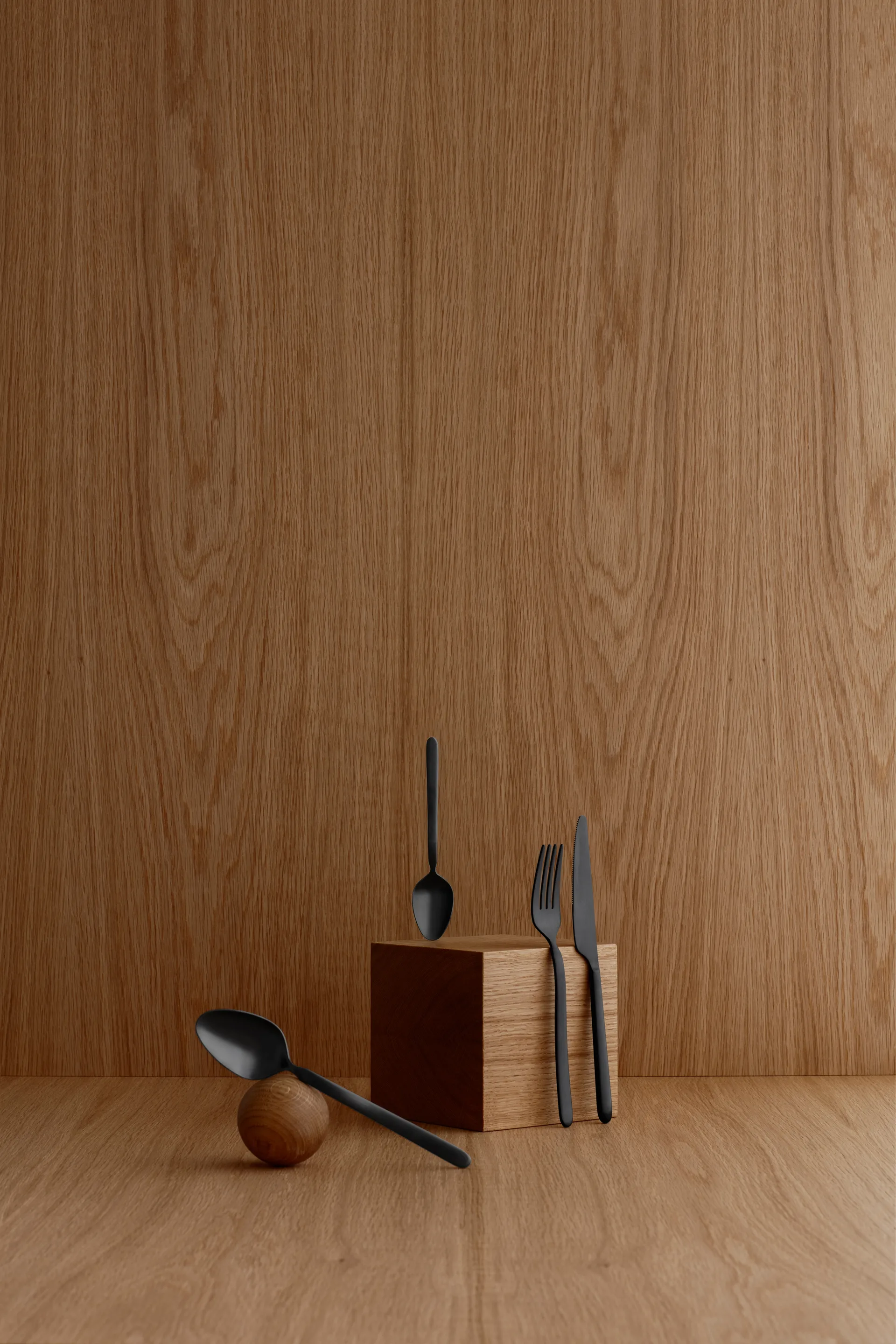 Stella matkniv svart, 22 cm blomus