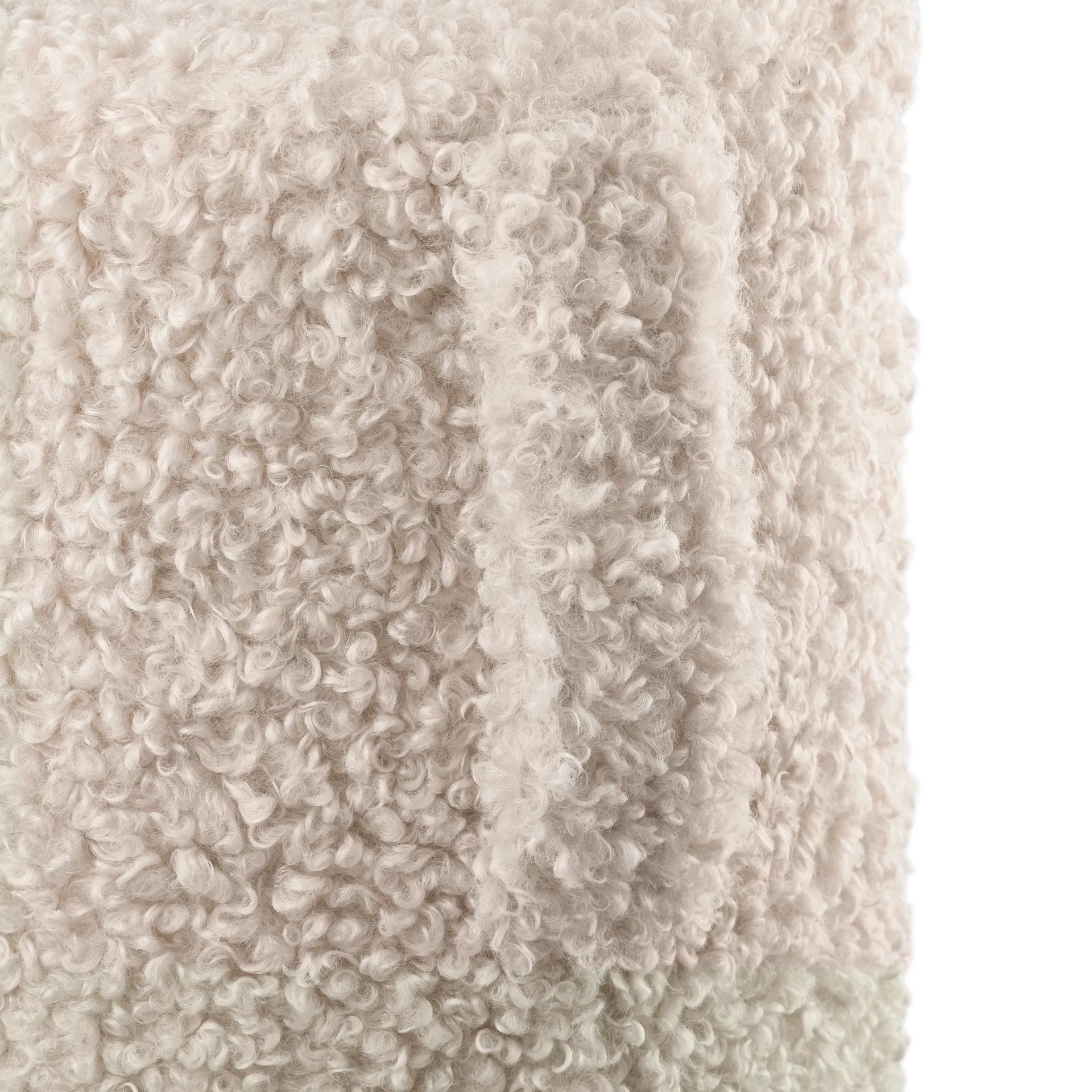 Teddy sittpuff, Moonbeam (beige), Ø35x40 cm blomus
