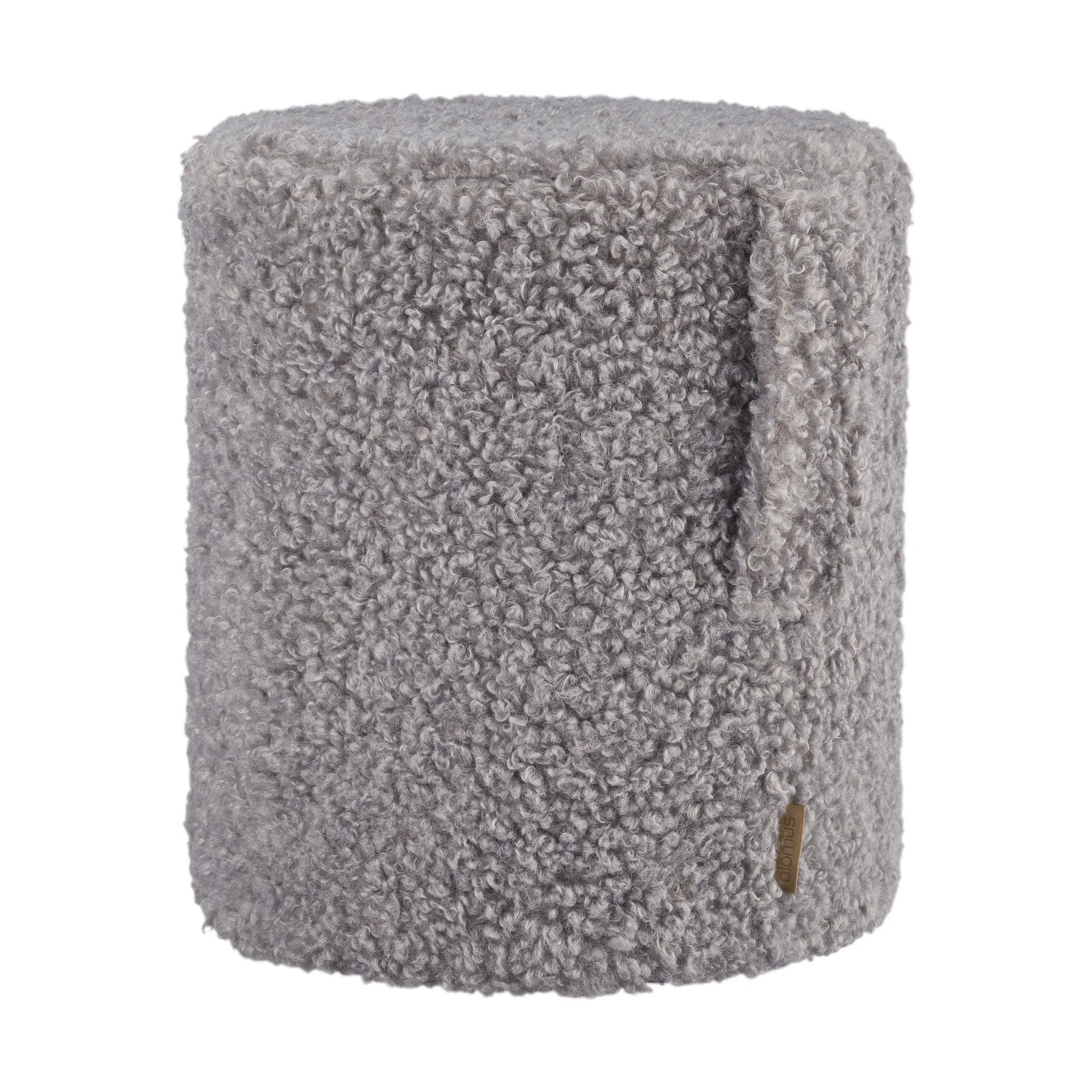 Teddy sittpuff, Sharkskin (grå), Ø35x40 cm blomus