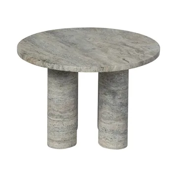 Volos sidobord S Ø52 cm - Silver Travertine - blomus