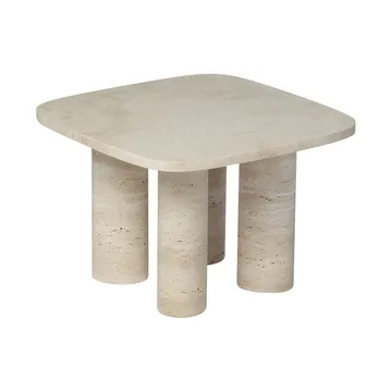 Volos sidobord S 52x52 cm - Travertine - blomus