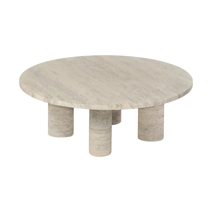 Volos soffbord L Ø75 cm - Travertine - blomus