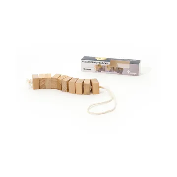 Bosign doftblock i vit cederträ på snöre - 10-pack - Bosign