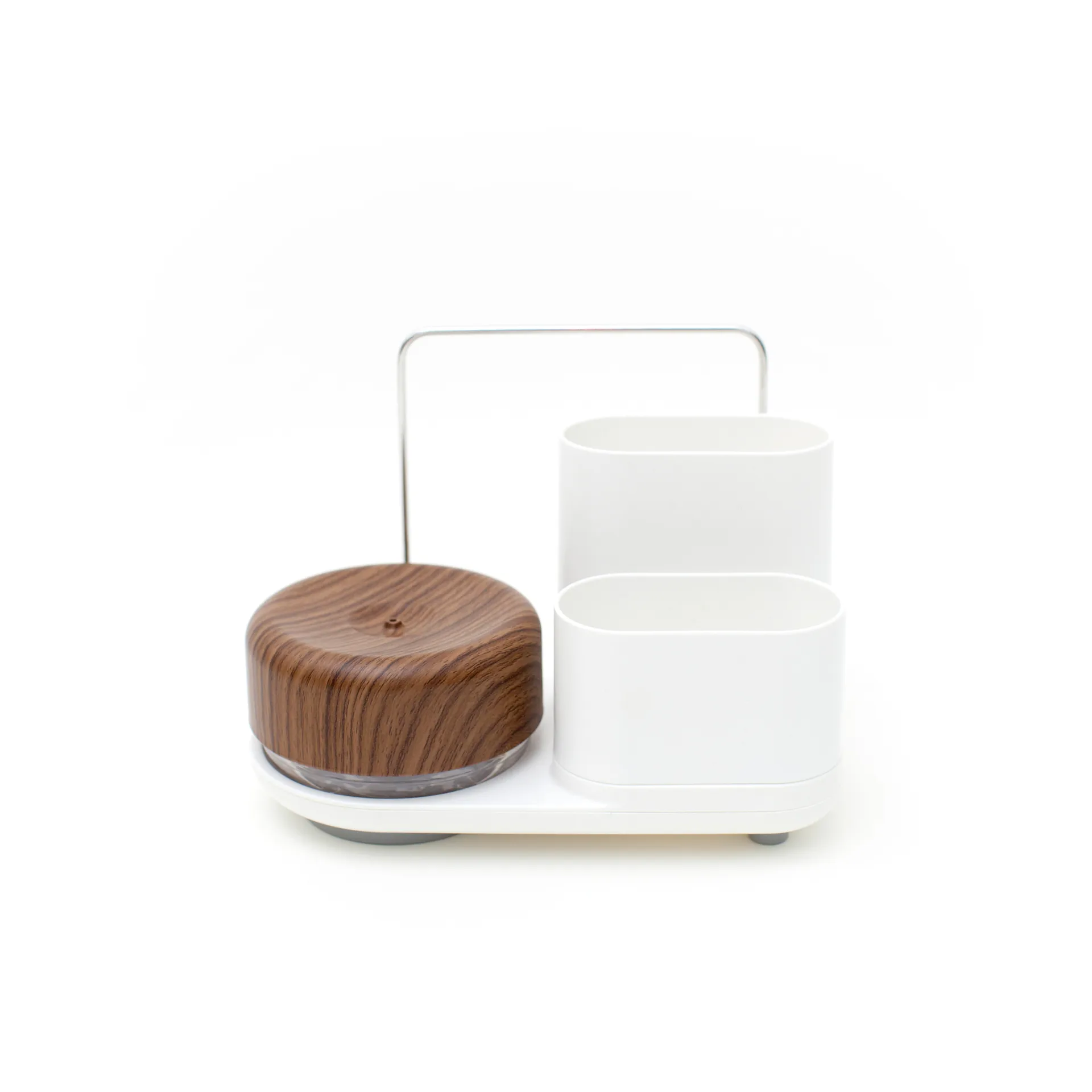 Do-Dish Caddy PLUS diskmedelspump med förvaring, Mörkt trä Bosign