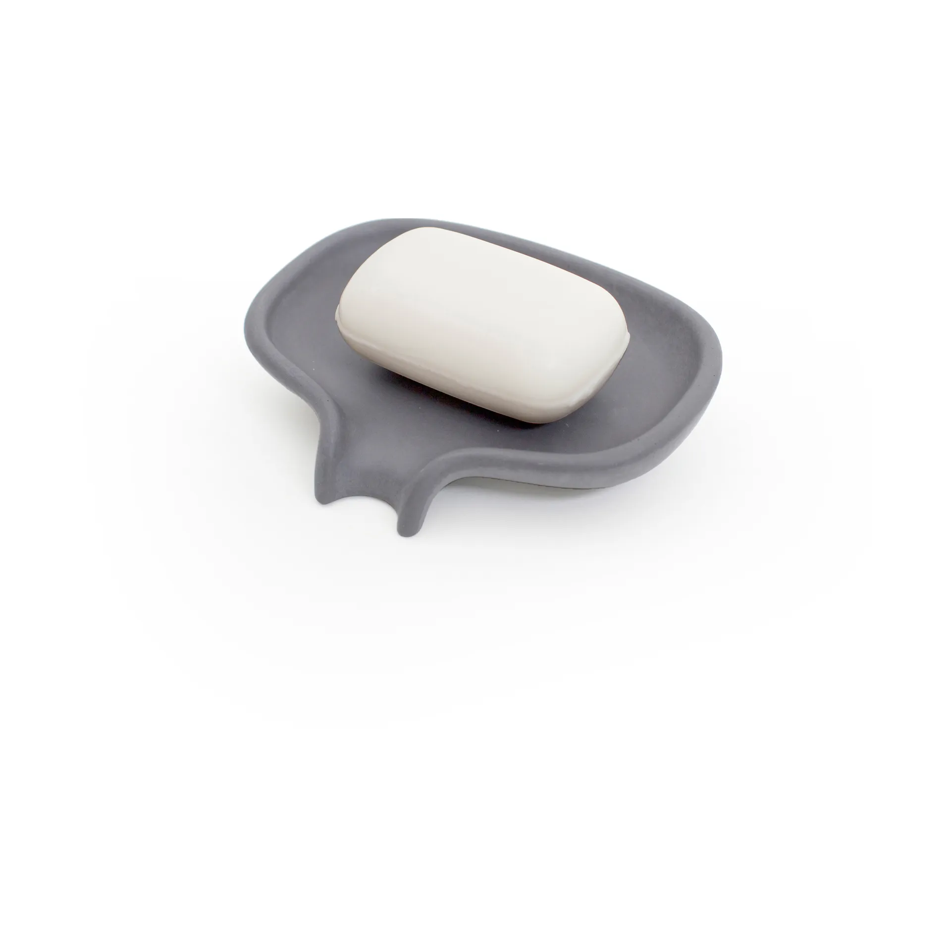 Soap Saver Flow tvålfat med avrinningspip betong, Grå Bosign