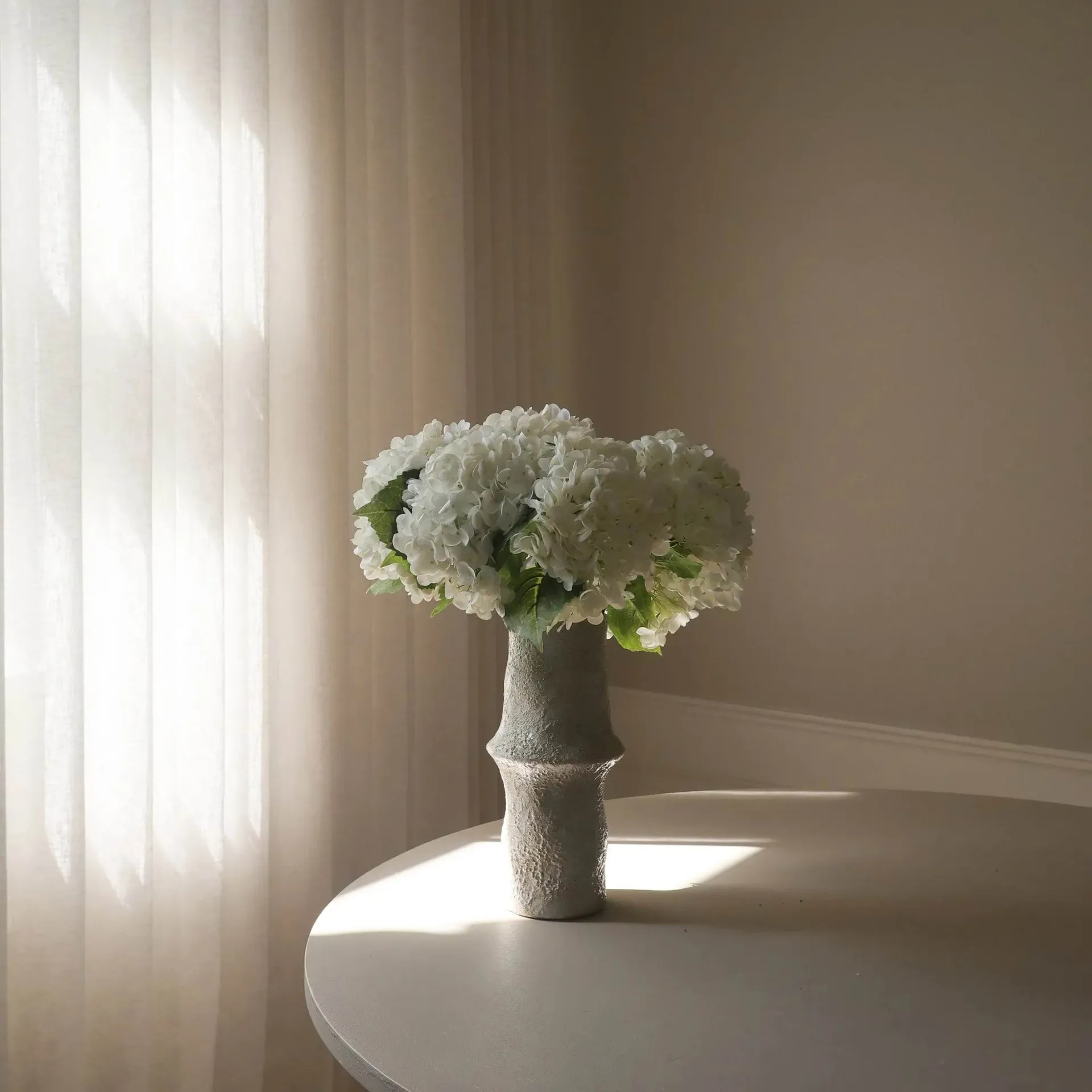 Hortensia konstgjord bukett, Vit, 7 st Botané