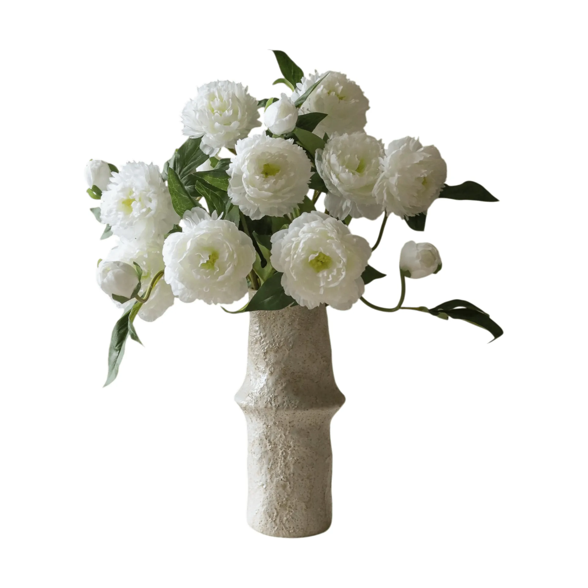 Pioner konstgjord bukett, Medium, vit 5 st Botané