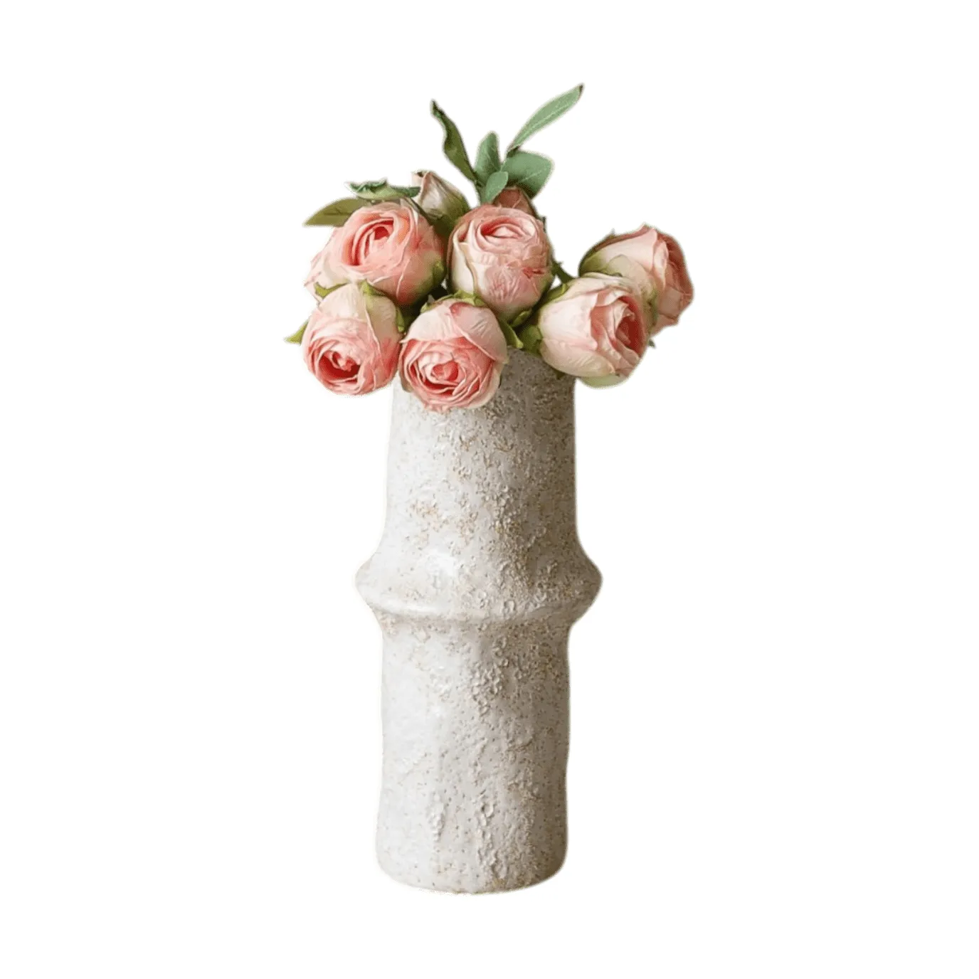 Rosor konstgjord bukett, Mini, ljusrosa 10 st Botané